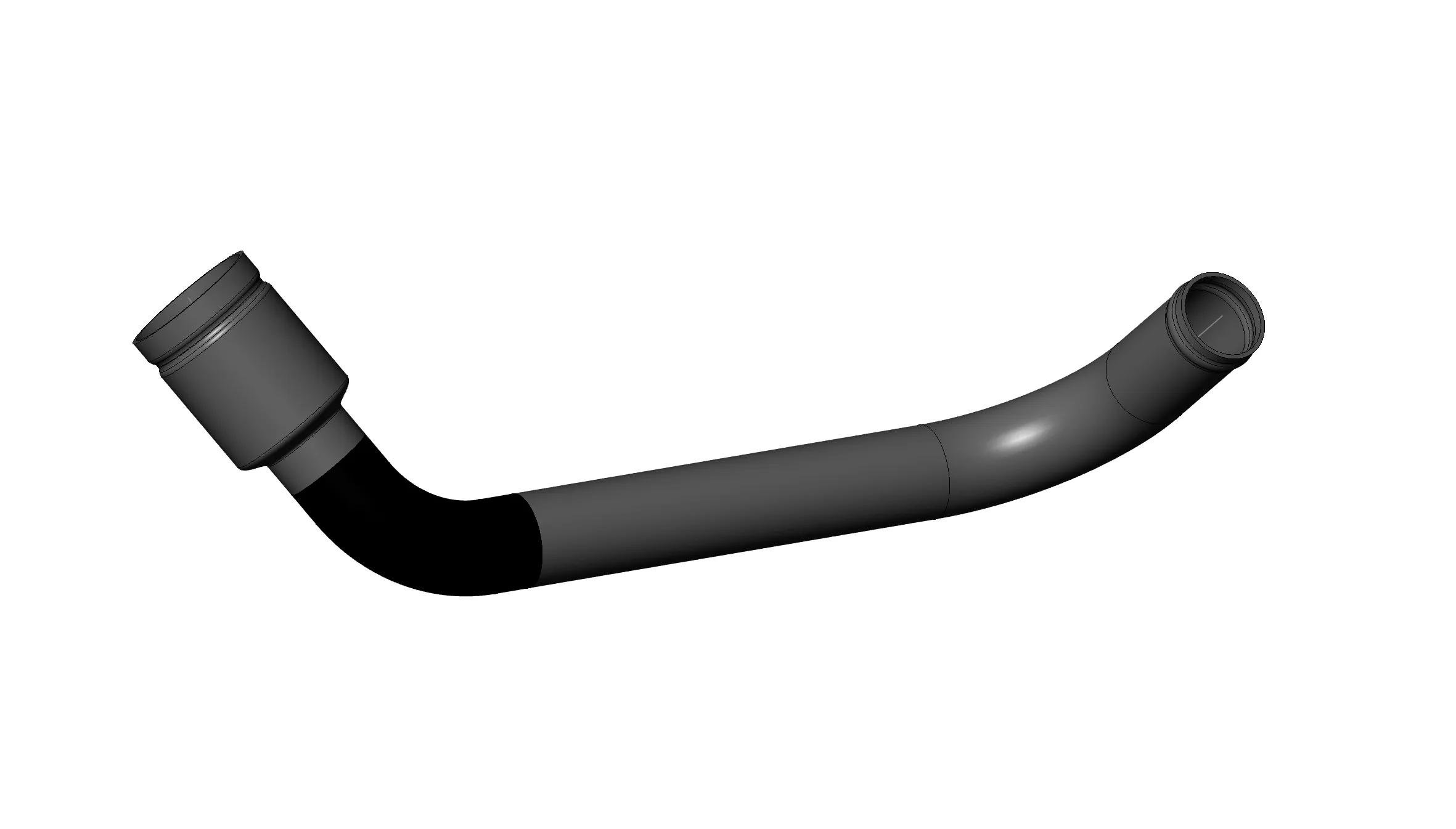 Engine fill pipe with precision threaded end forming